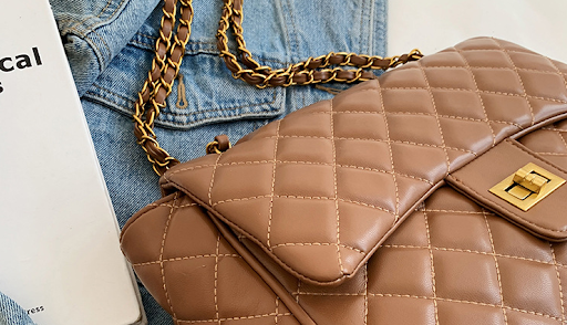 Title 7, Lingge Embroidery Small Bag Female Fashion Chai...