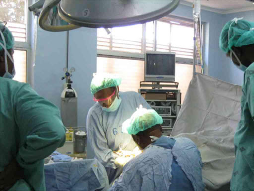 A theatre at PCEA Kikuyu Hospital