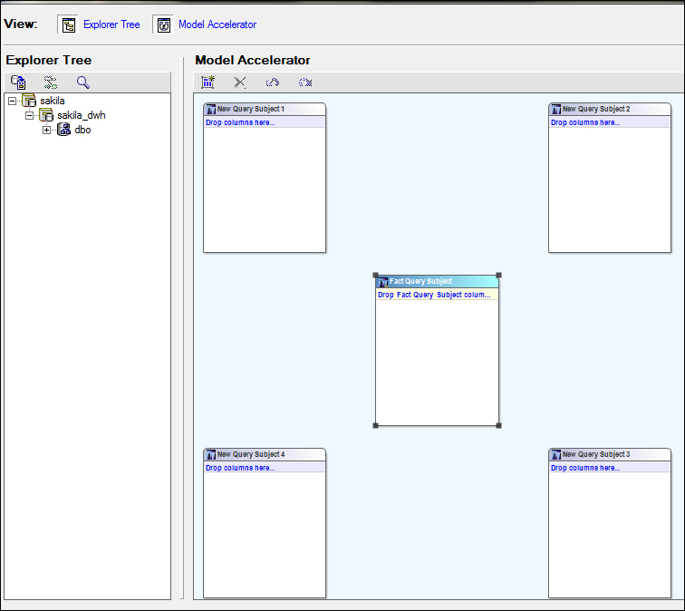 Model Design Accelerator user interface