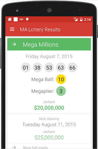 MA Lottery Results