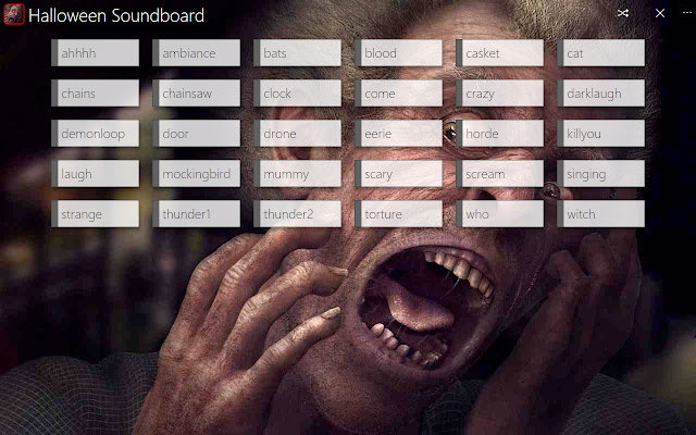 Halloween Soundboard chrome extension