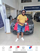 Senohe Matsoara with a new car