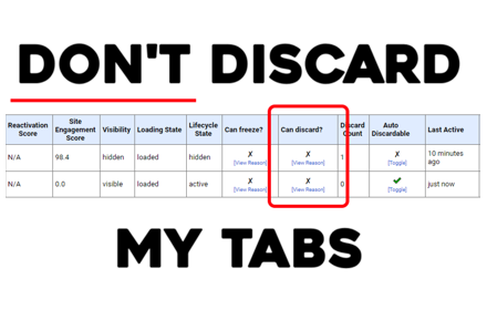 Browser, don't discard my tabs Preview image 0