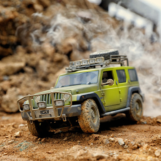 Title 1, Wrangler Off-road Simulation Alloy Car Model. E...