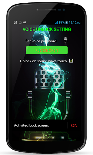 Secure Voice Screen Lock