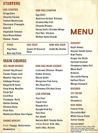 B Town Barbeque menu 1