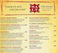 Salt - Indian Restaurant Bar & Grill menu 1