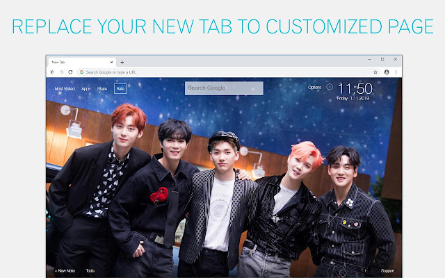 Kpop Nu'est Wallpapers NewTab - freeaddon.com