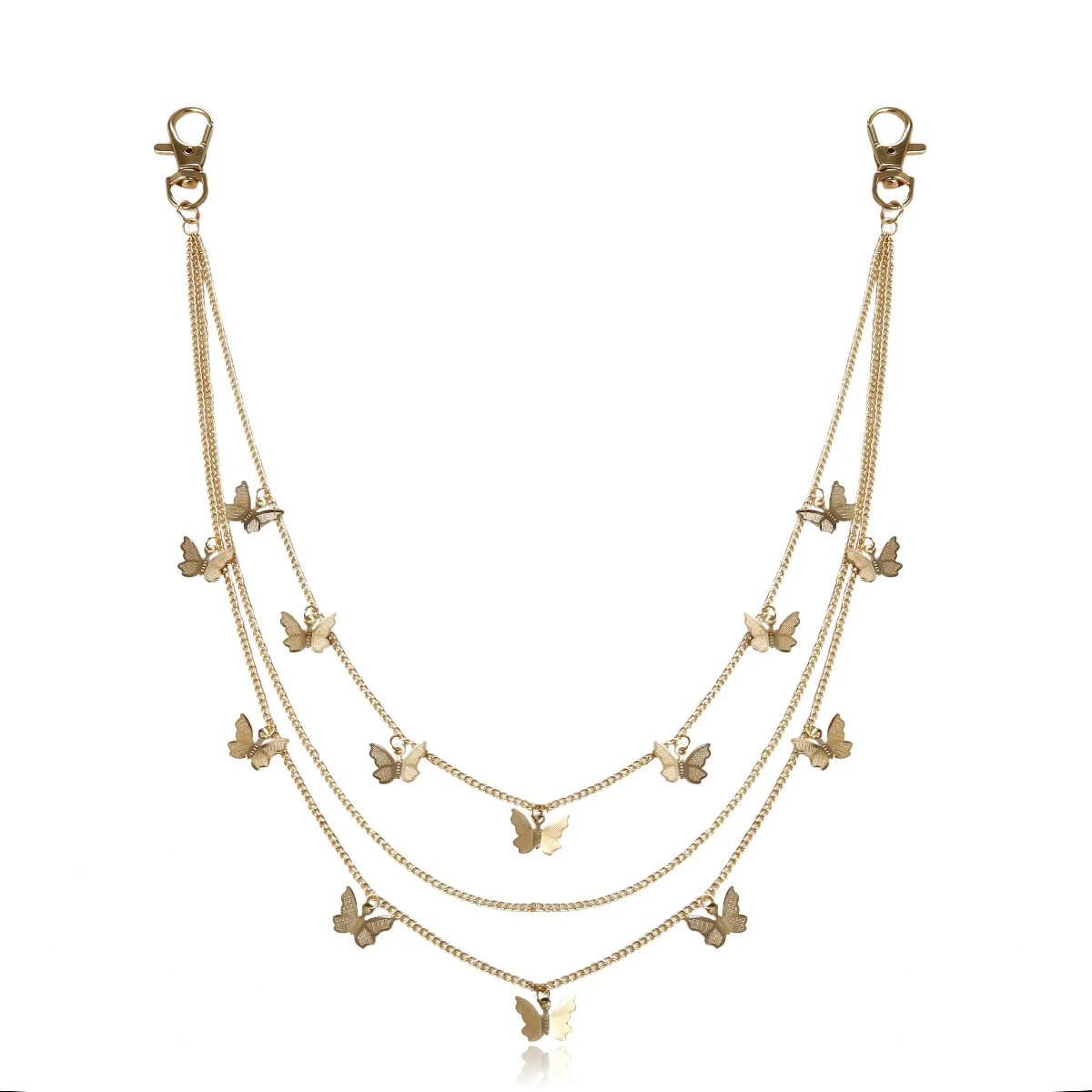 Title 5, Chaîne de taille multicouche avec petit pendent...