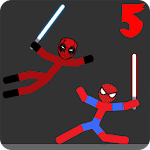 Cover Image of ダウンロード Stickman Warriors 4 - Heros Wars Battel 4 APK