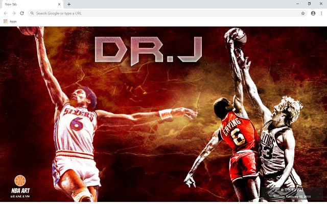 Julius Erving New Tab & Wallpapers Collection