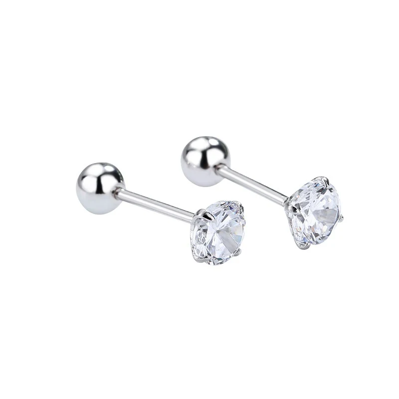 Title 5, Boucles doreilles clous à vis S925 argent ster...