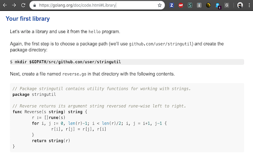 Golang syntax highlighter