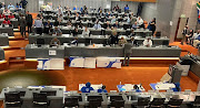 Councillors inside the Ekurhuleni council chambers on Wednesday.