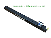 Thanh Nguồn Pdu 12 Ổ Cắm 3 Chấu Đa Năng, Dùng Lắp Dọc Cho Tủ Rack