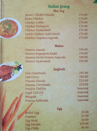 The Hotel Mayuram menu 6