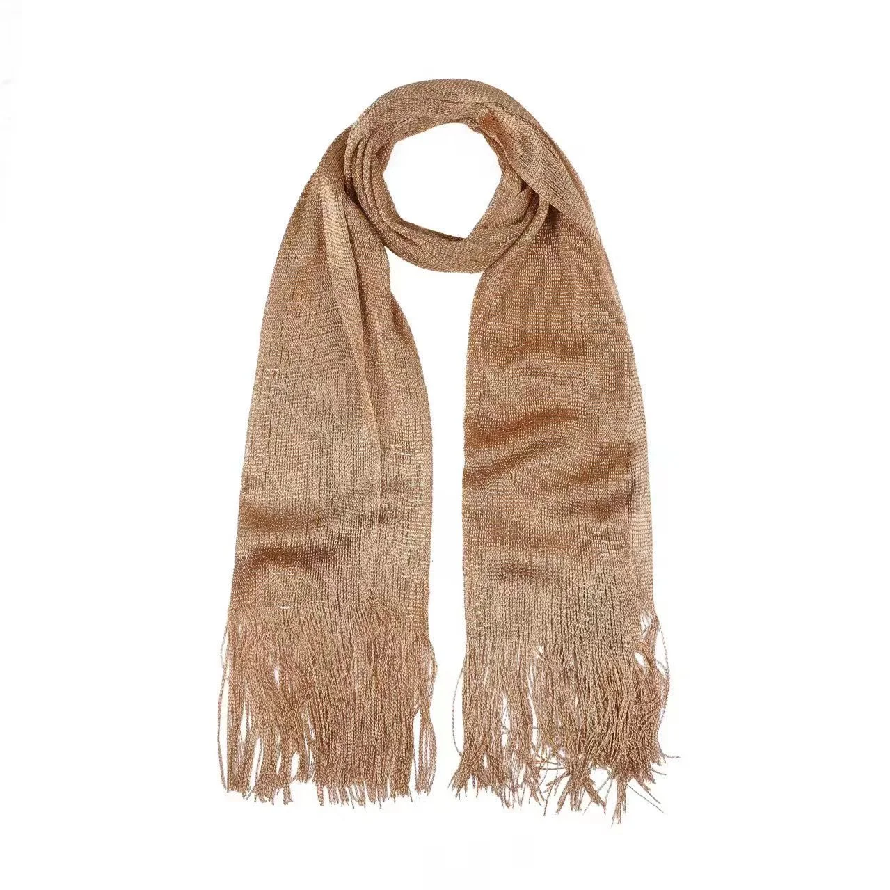 Title 11, Gouden en zilveren rayon sjaal, dunne zijde, po...