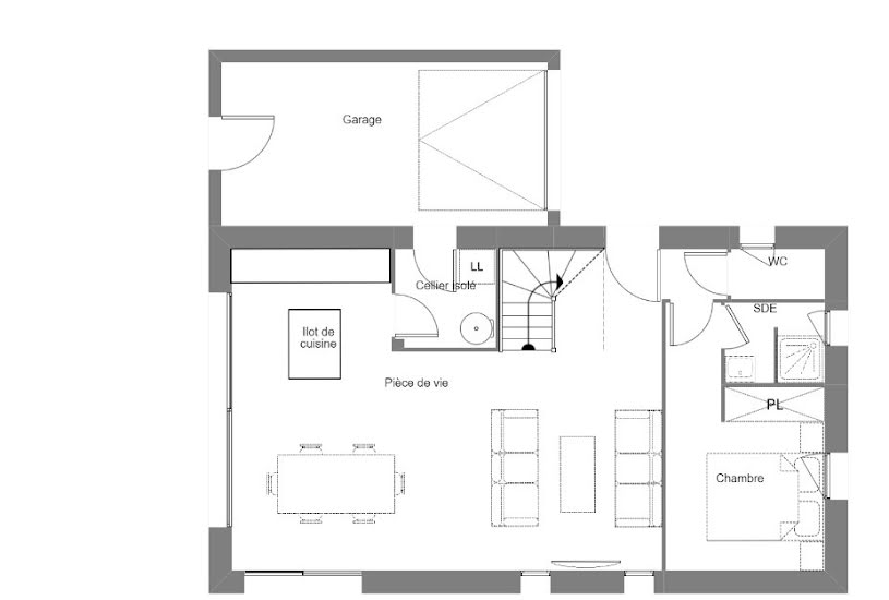  Vente Terrain + Maison - Terrain : 402m² - Maison : 80m² à Cardroc (35190) 