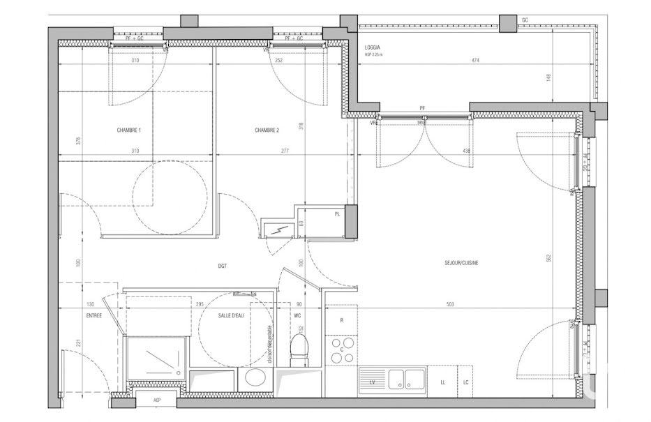 Vente appartement 3 pièces 62 m² à Nantes (44000), 315 000 €