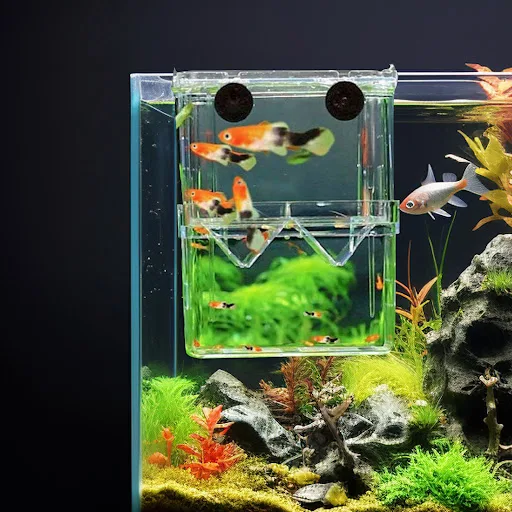 Acrylic Fish Breeding Tanks Hatchery Incubator Breeding Box Accessory Fish Isolation Breeding Box for Guppy Shrimp Clown