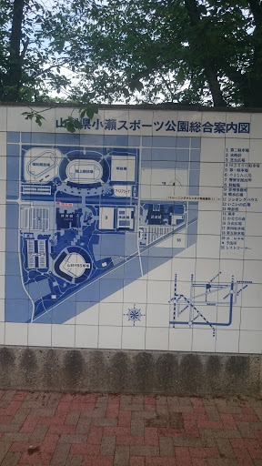 小瀬スポーツ公園総合案内板