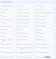 Thalapakatti menu 2