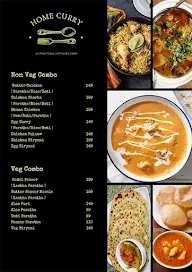 Home Curry menu 5