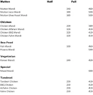 Mandi Chalo Arabian Resto menu 1