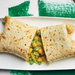 Curried Vegetable Roti