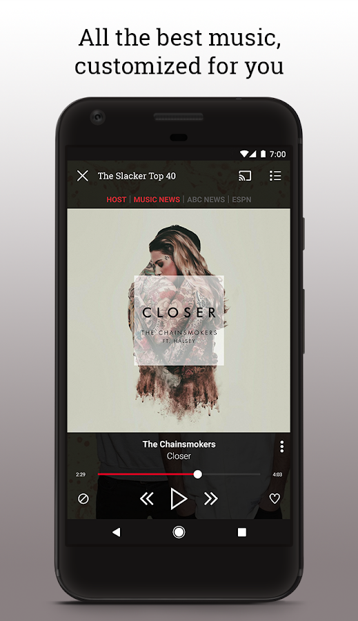 Can you get Slacker Radio for free?