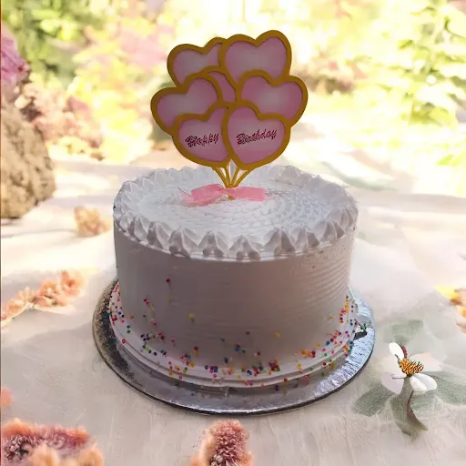 Vanilla Cake With Cake Topper