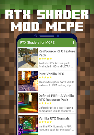 Screenshot RTX Shaders for MCPE