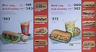 Subway menu 1