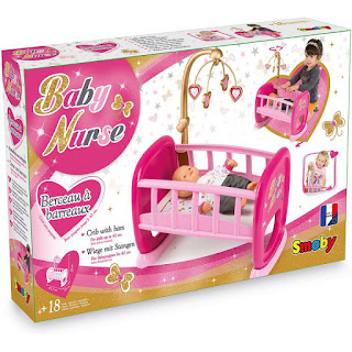 Колыбель для пупса Baby Nurse с мобилем Smoby за 2 990 руб.