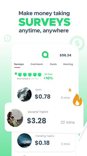 Screenshot Qmee: Paid Survey Cash Rewards