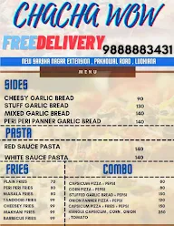 Chacha Wow menu 4