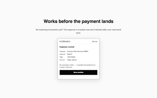 Norman — invoices into bookkeeping screenshot 3