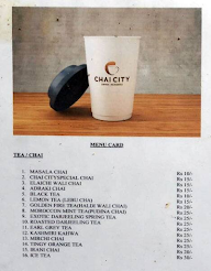 Chai City menu 1