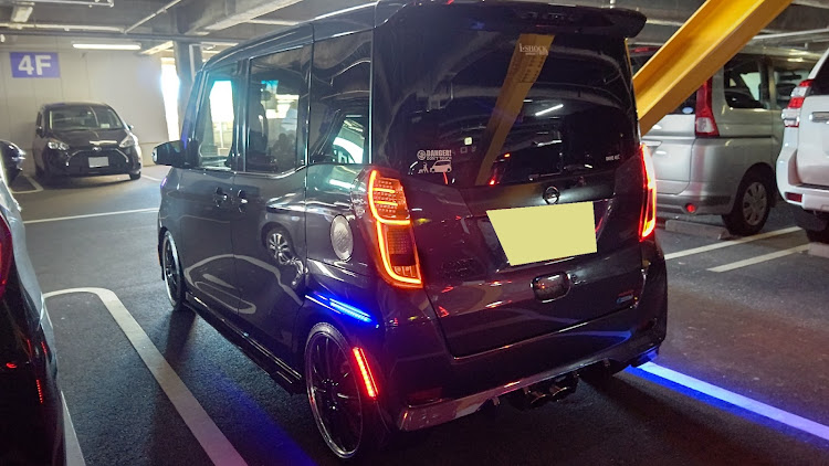 デイズルークスのB21A・B21Aデイズルークスハイウェイスター・テールランプ加工品・デイズルークスコラボ・シーケンシャルウインカーに関するカスタム事例の投稿画像4枚目