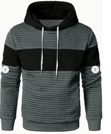 Heren hoodie met lange mouwen en trekkoord. Comfortabel en stijlvol voor dagelijks gebruik. Ideaal voor een relaxte en casual uitstraling.