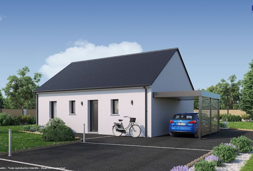  Vente Terrain + Maison - Terrain : 382m² - Maison : 66m² à Druye (37190) 