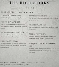 The Highbrooks Cafe menu 6