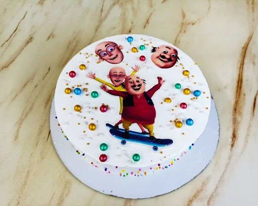 Motu Patlu Theme Cake