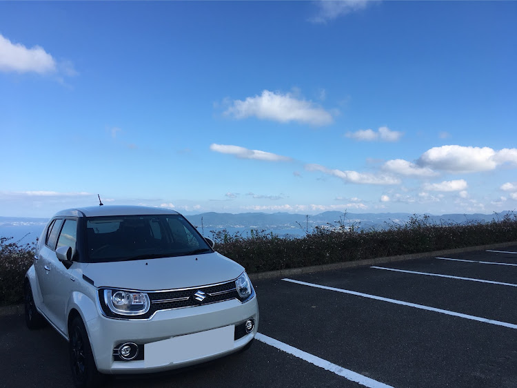イグニスの赤水公園・ドライブ・サイドミラー畳んで写して失敗・愛車と絶景に関するカスタム事例の投稿画像1枚目