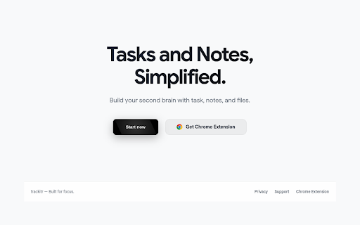 Trackitr Free Tasks and Notebooks screenshot 1