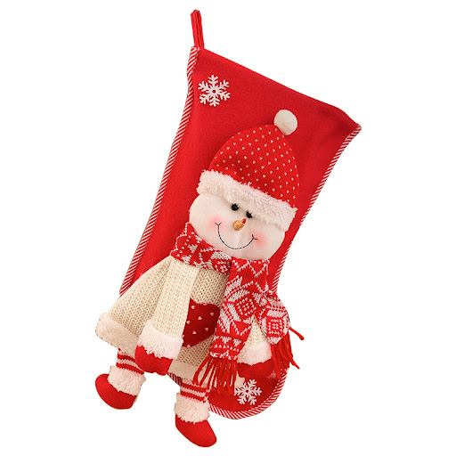 Title 2, Knitted 3D Snowman Christmas Gift Bag for the E...