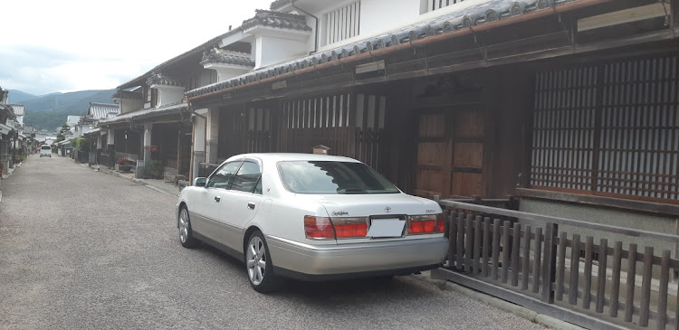 クラウンセダンのドライブ・うだつの町並み・昭和レトロ・暑い💦に関するカスタム事例の投稿画像1枚目