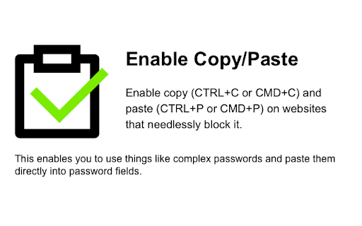 Enable Copy/Paste