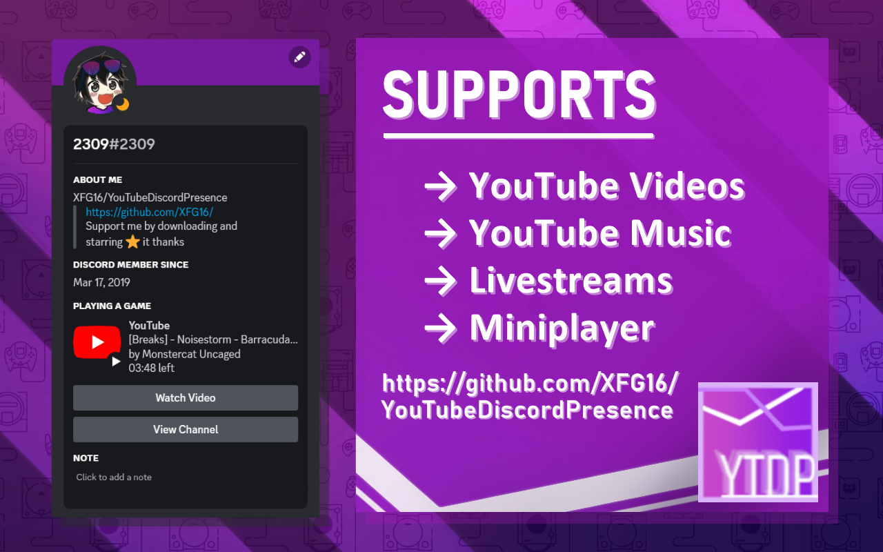 YouTubeDiscordPresence Preview image 6