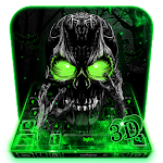 Cover Image of Descargar Zombie Skull Keyboard 10001001 APK